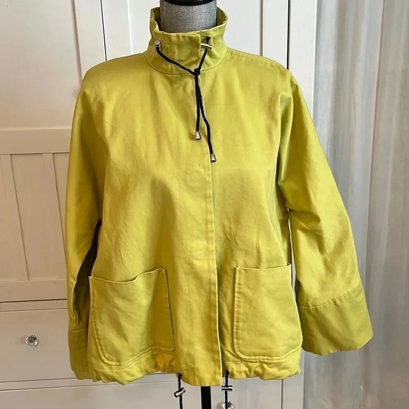 MarlaWynne Jackets & Blazers - MARLA WYNNE NWOT Pear Green Twill Tent Jacket, Size S